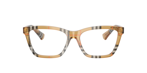 Burberry - BE2440, Damen, Check Sand/Grey Check, Größe: Durchschnittlich