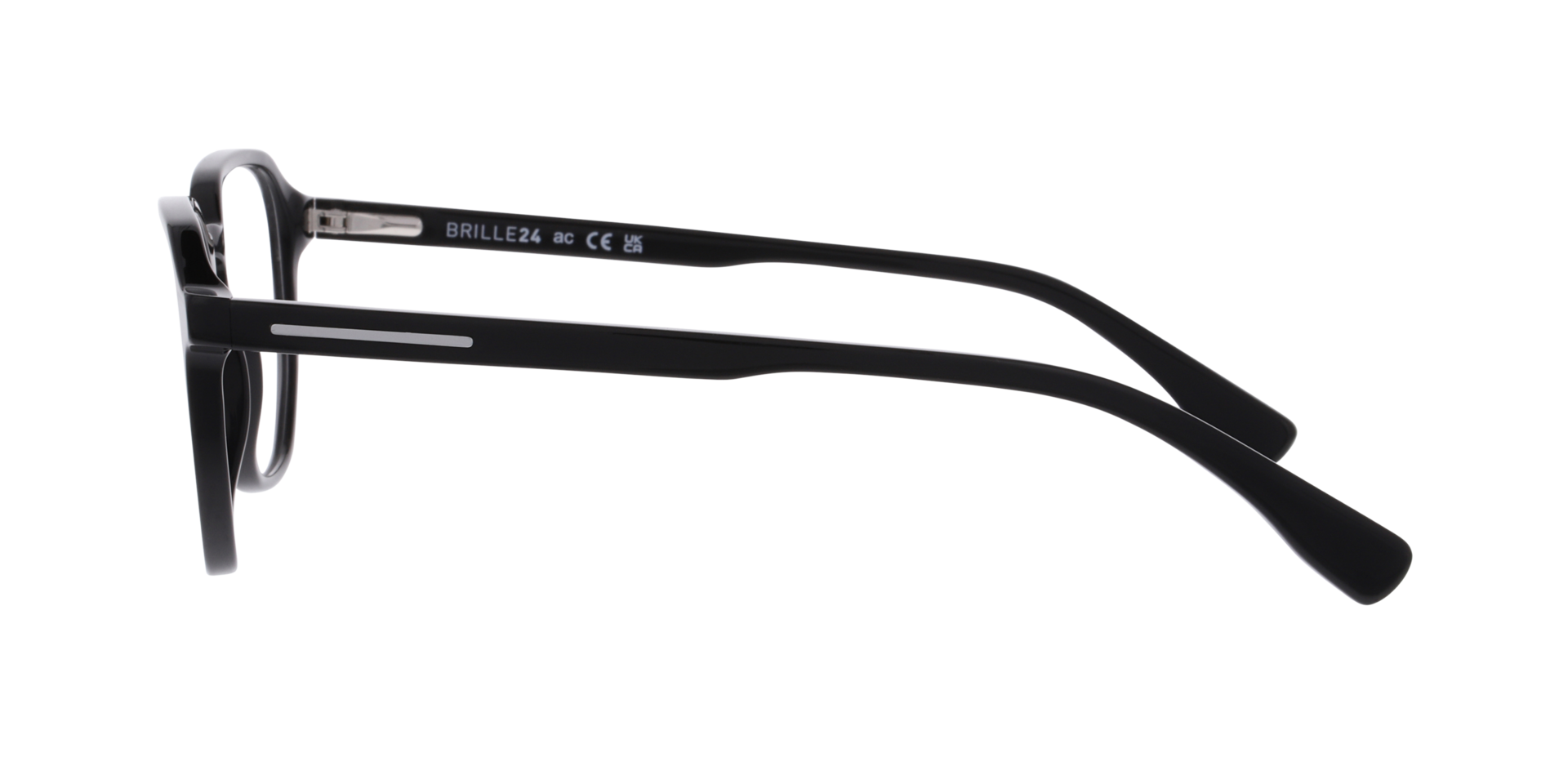 Odin Schwarz AcetatEyeglass Frames von B24, Seitenansicht