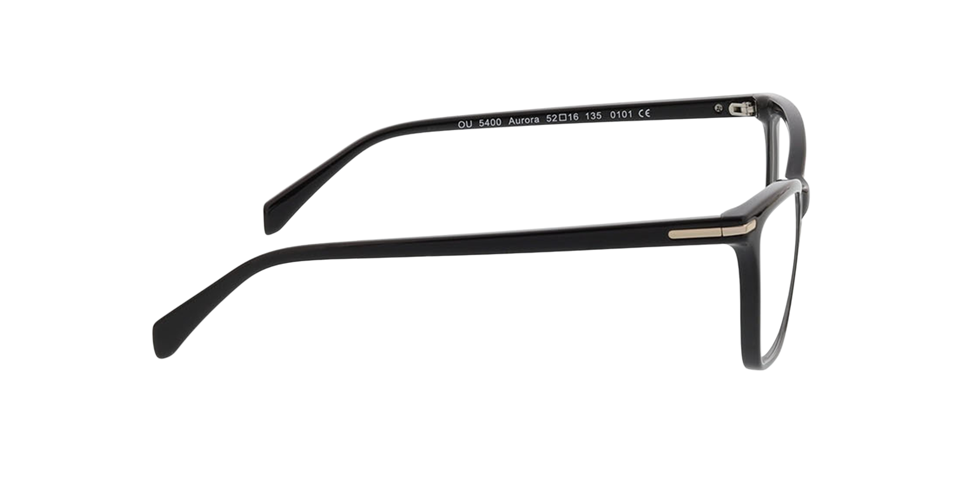 Aurora Schwarz KunststoffEyeglass Frames von B24, Seitenansicht