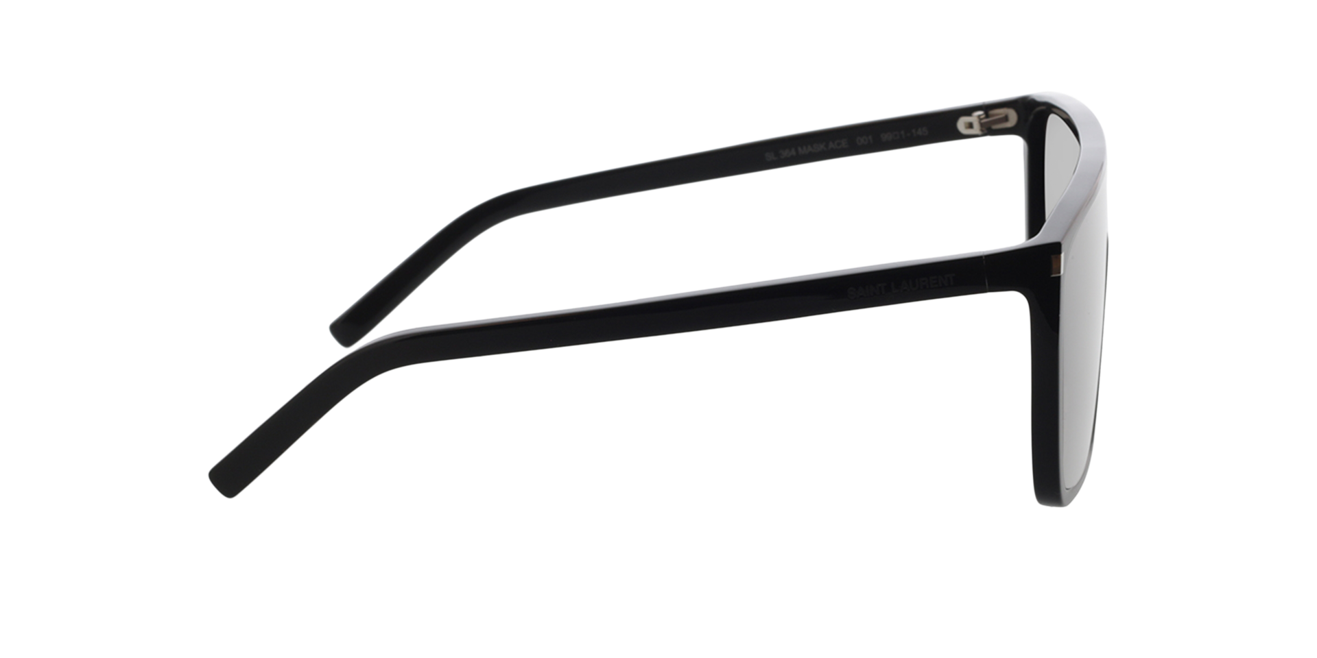 SL 364 MASK ACE Zwart AcetaatSunglass Frames van B24, Zijaanzicht