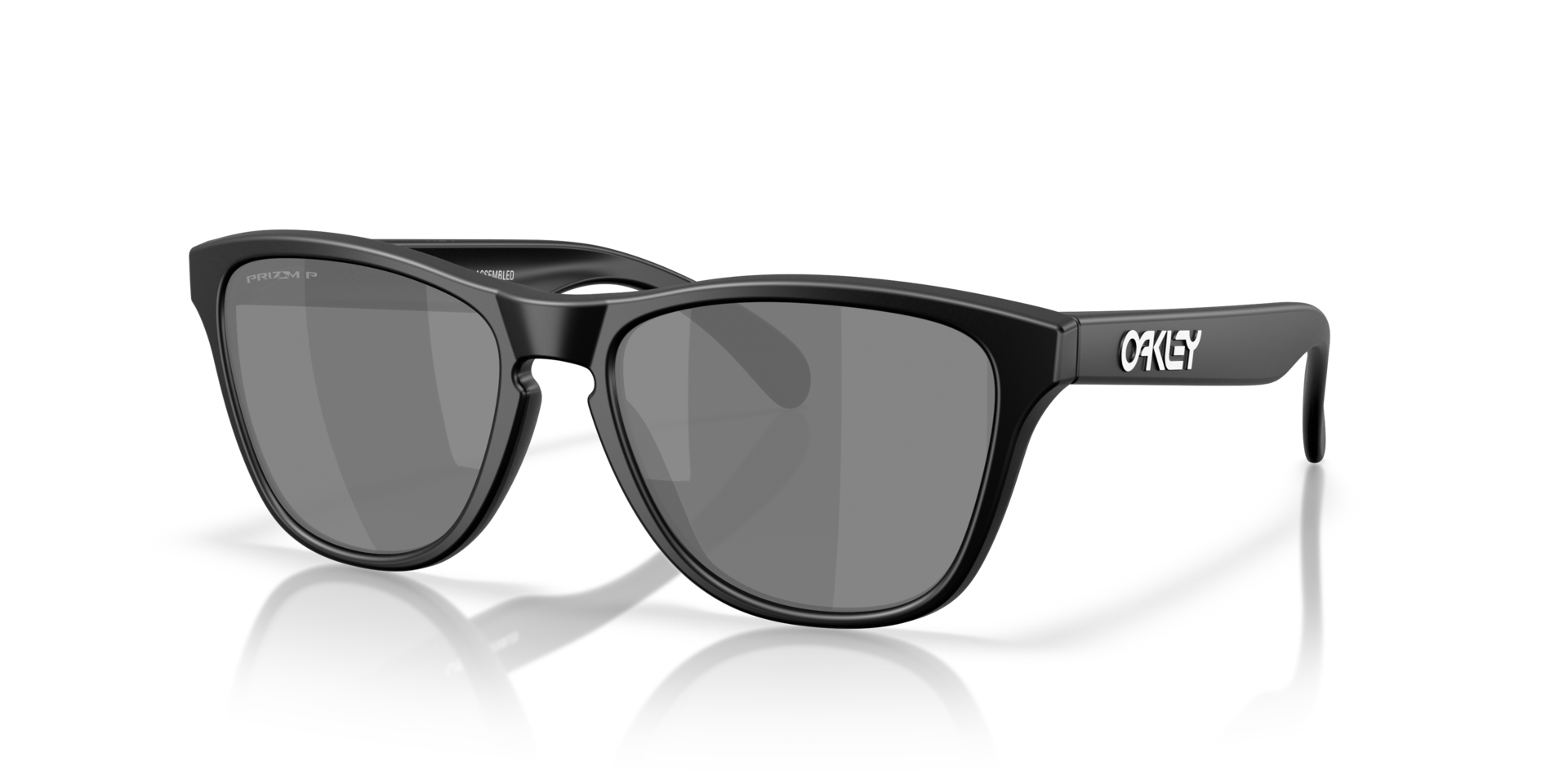 Frogskins™ S Matzwart KunststofSunglass Frames van B24, Hoekweergave