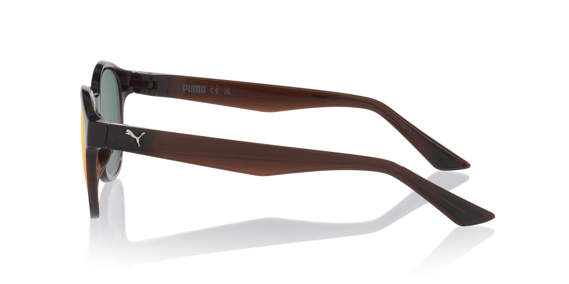 Pu0522S Braun KunststoffSunglass Frames von B24, Seitenansicht