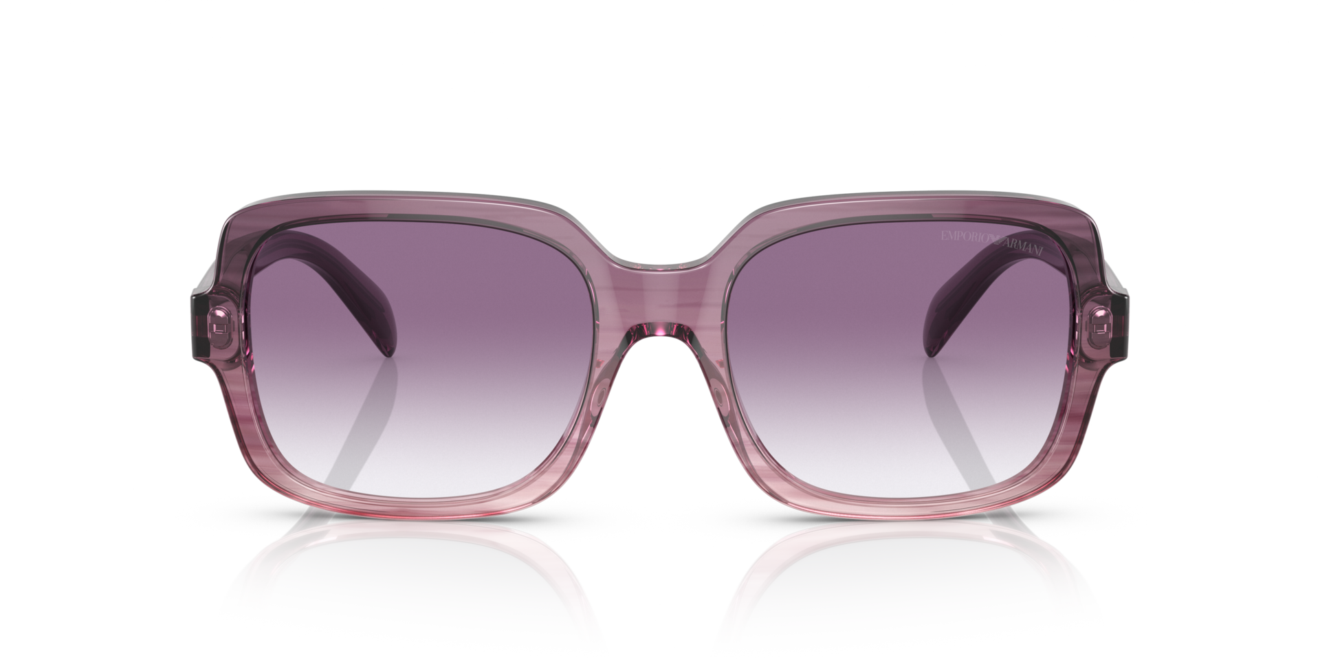 EA4195 Gradiënt Violet AcetaatSunglass Frames van B24, Vooraanzicht