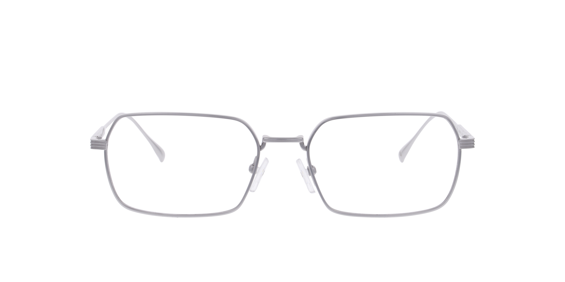 Caspiane Silber TitanEyeglass Frames von B24, Vorderansicht