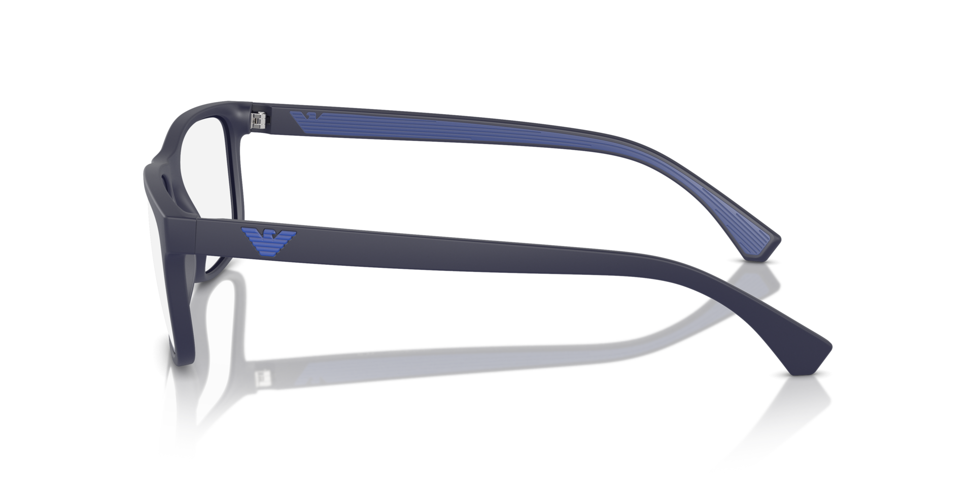 EA3147 Matblauw KunststofEyeglass Frames van B24, Zijaanzicht