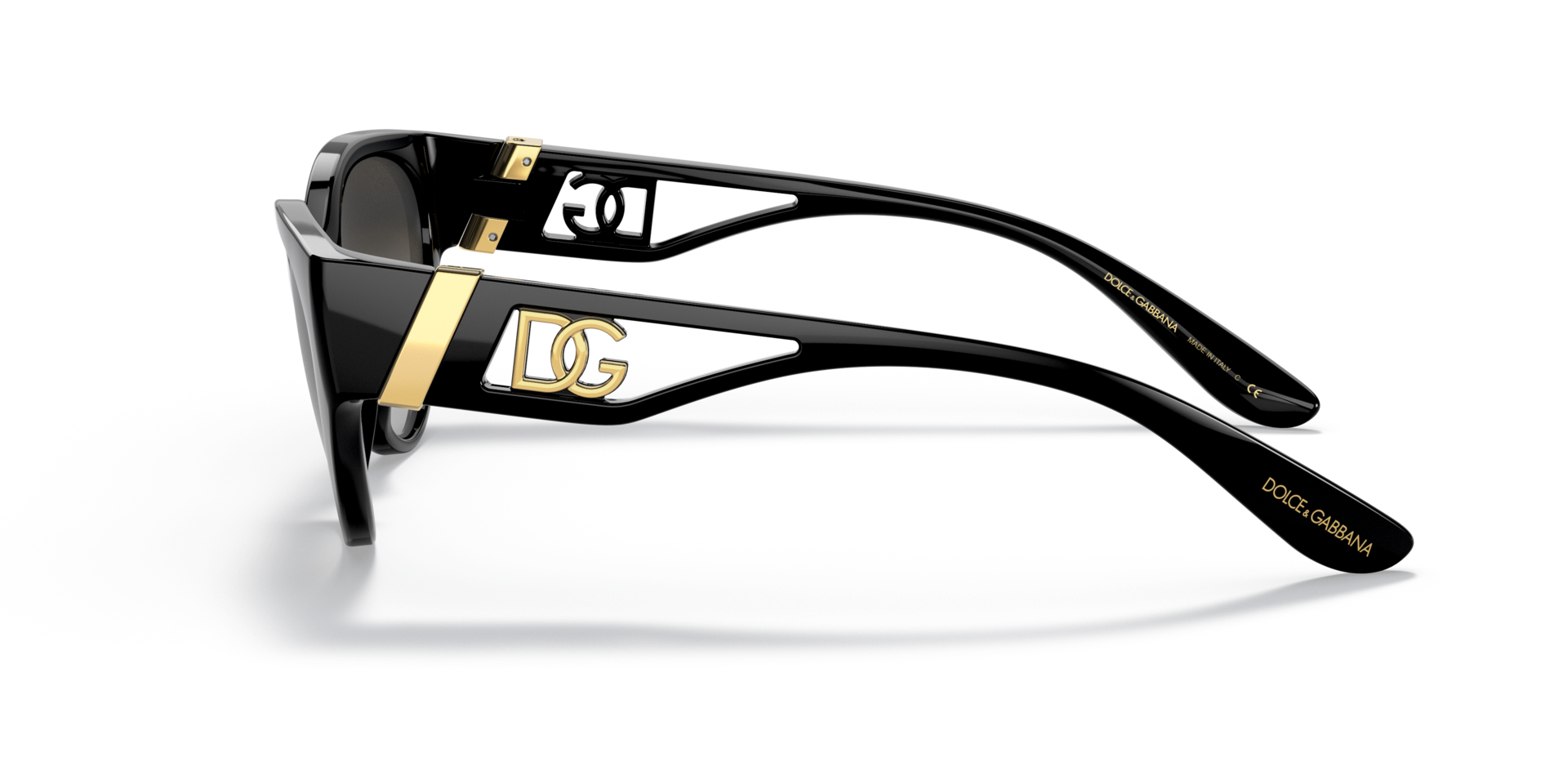 DG6146 Schwarz KunststoffSunglass Frames von B24, Seitenansicht