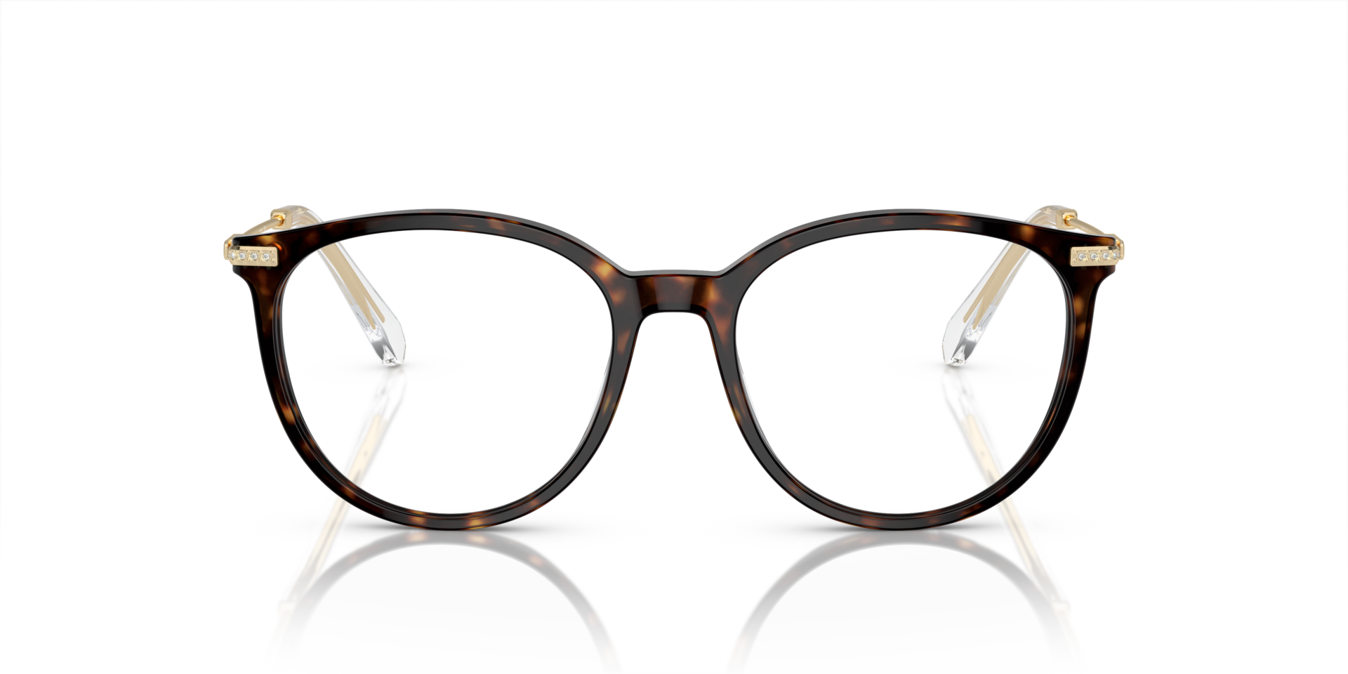 SK2009 Donker Havana AcetaatEyeglass Frames van B24, Vooraanzicht