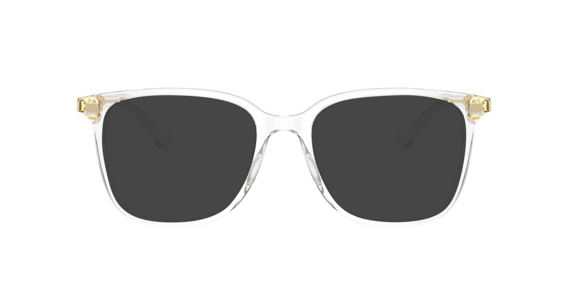 RA7147 Shiny Transparent Crystal AcetatEyeglass Frames von B24, mit getönten Gläsern