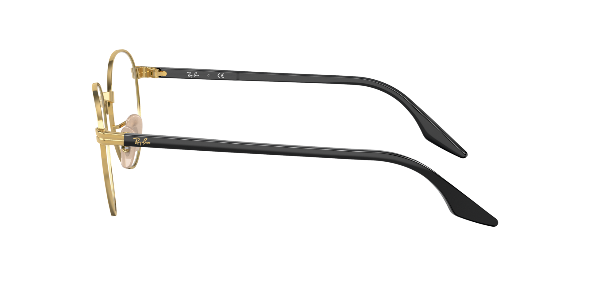RB3691V Arista Gold MetallEyeglass Frames von B24, Seitenansicht
