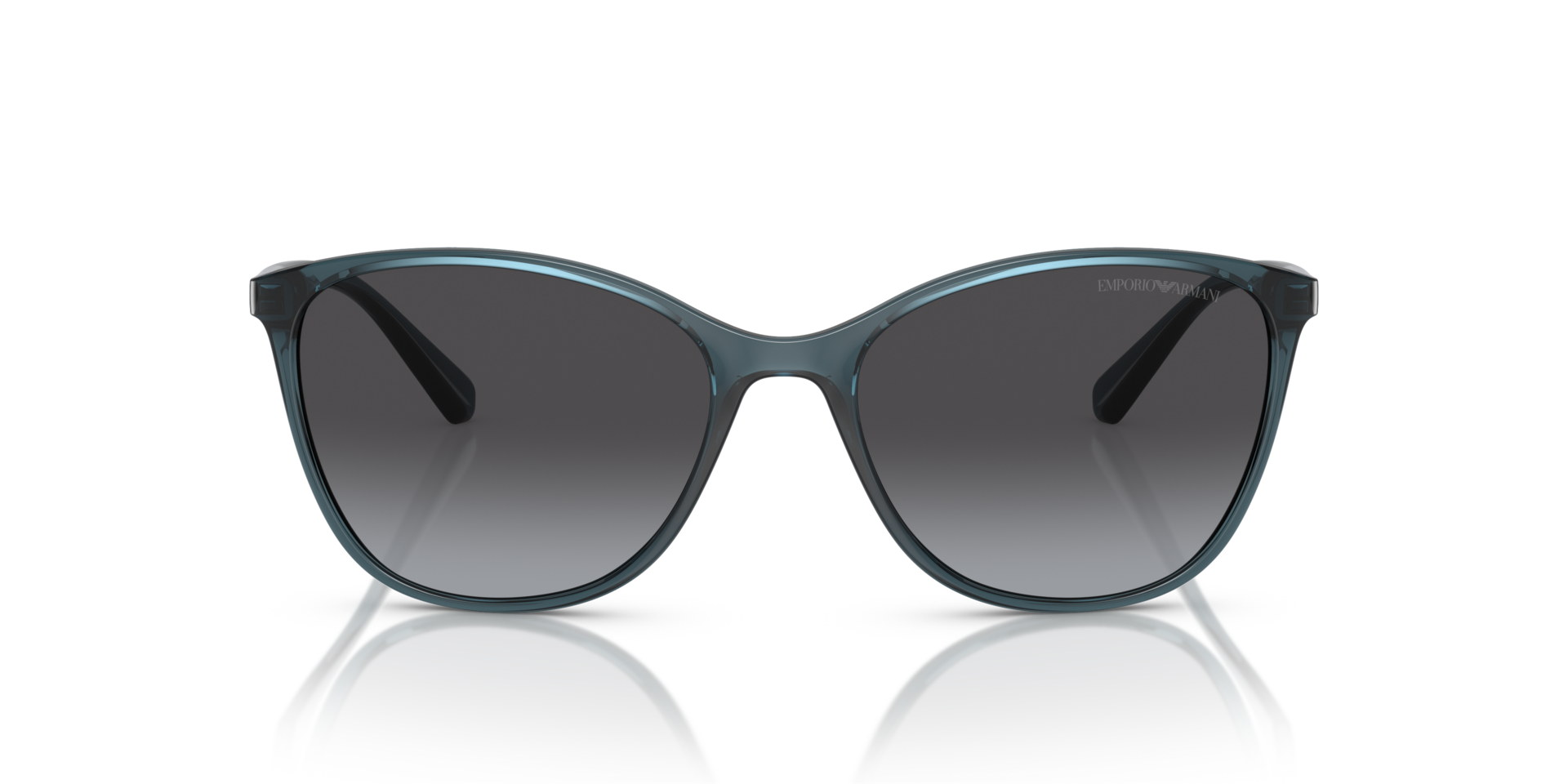 EA4073 Blau transparent KunststoffSunglass Frames von B24, Vorderansicht
