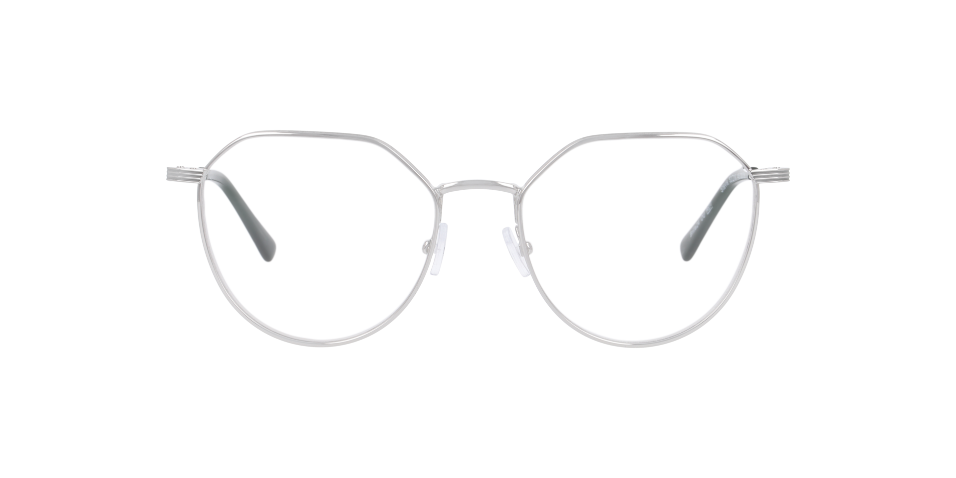 Stevie Zilver MetaalEyeglass Frames van B24, Vooraanzicht