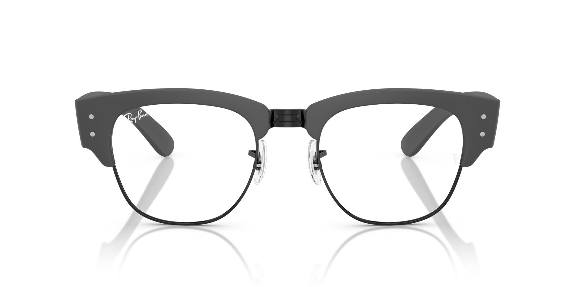 RB7316V Sand Grey On Black KunststoffEyeglass Frames von B24, Vorderansicht