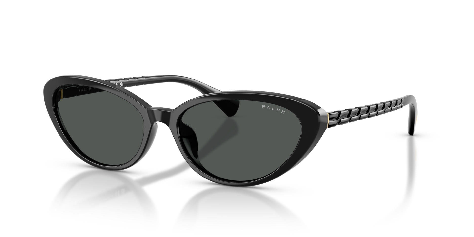 RA5338U Schwarz glänzend KunststoffSunglass Frames von B24, Dreiviertelansicht