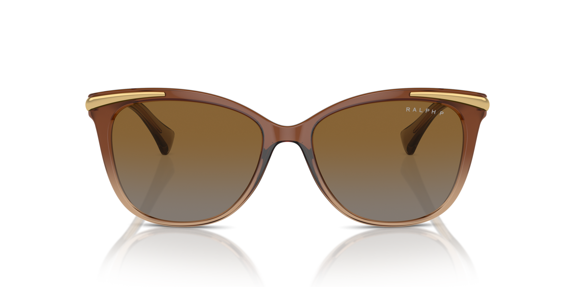 RA5309U Hellbraun transparent KunststoffSunglass Frames von B24, Vorderansicht
