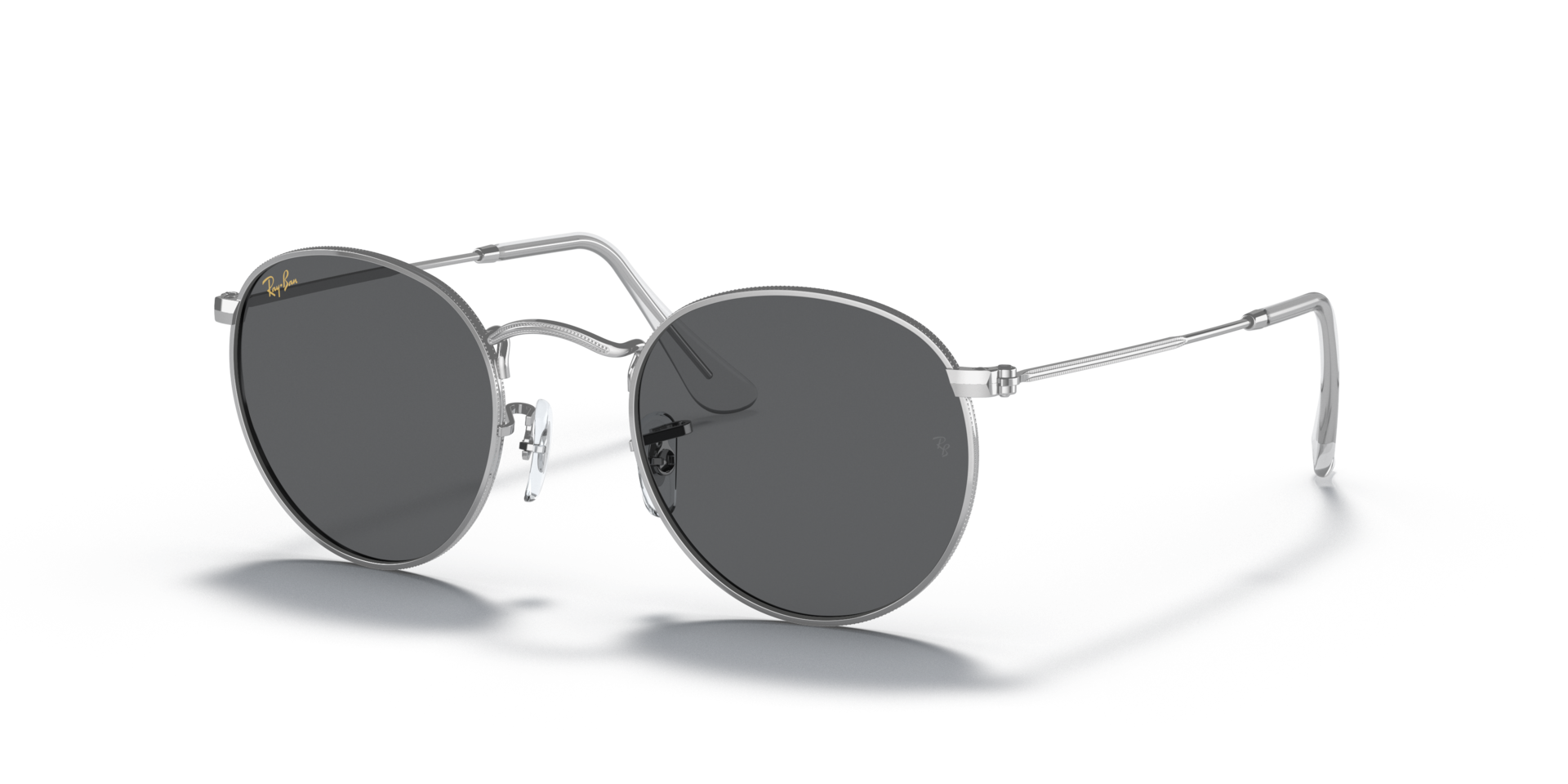 RB3447 Silber MetallSunglass Frames von B24, Dreiviertelansicht