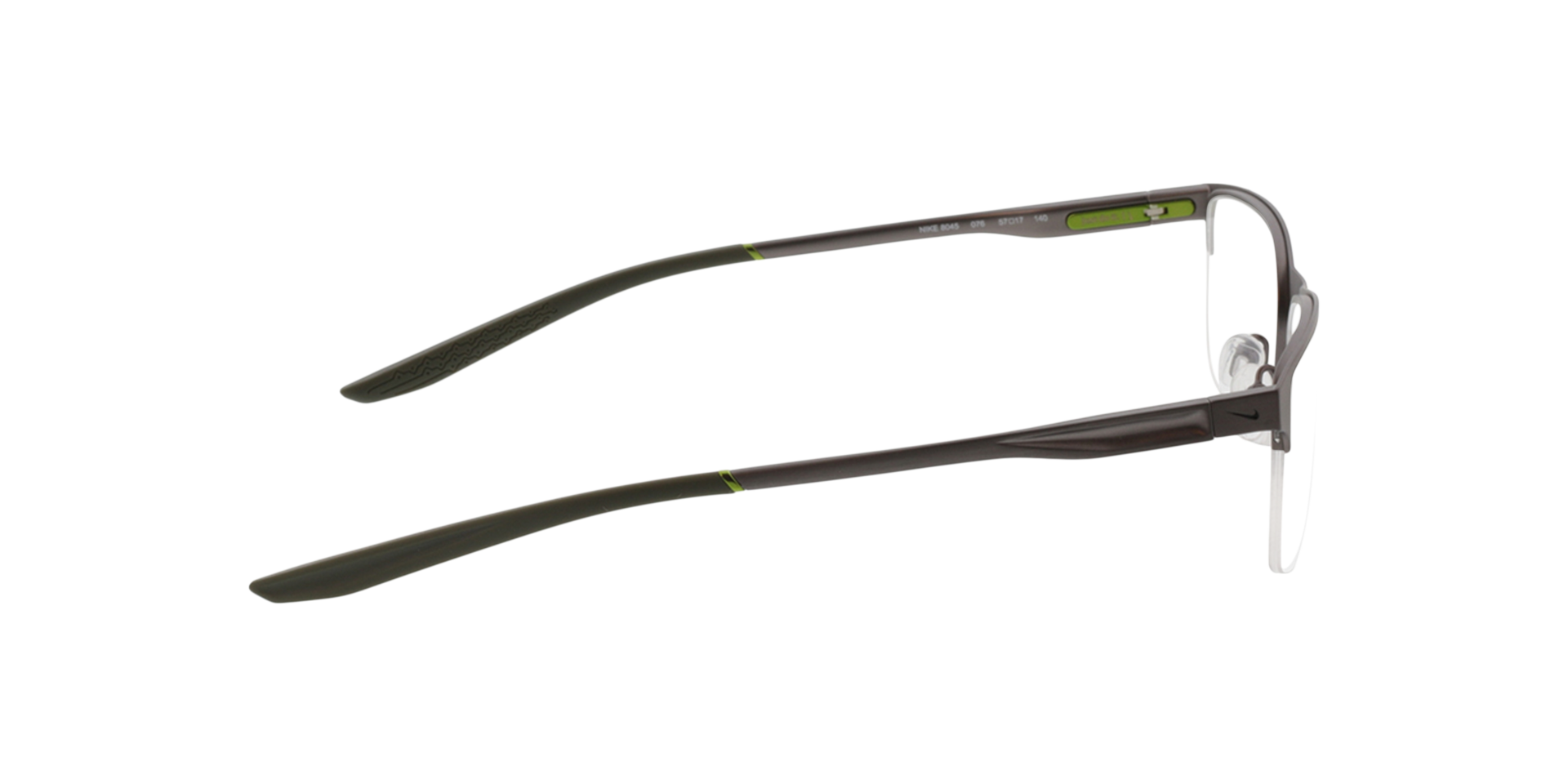 Nike 8045 Zwart MetaalEyeglass Frames van B24, Zijaanzicht