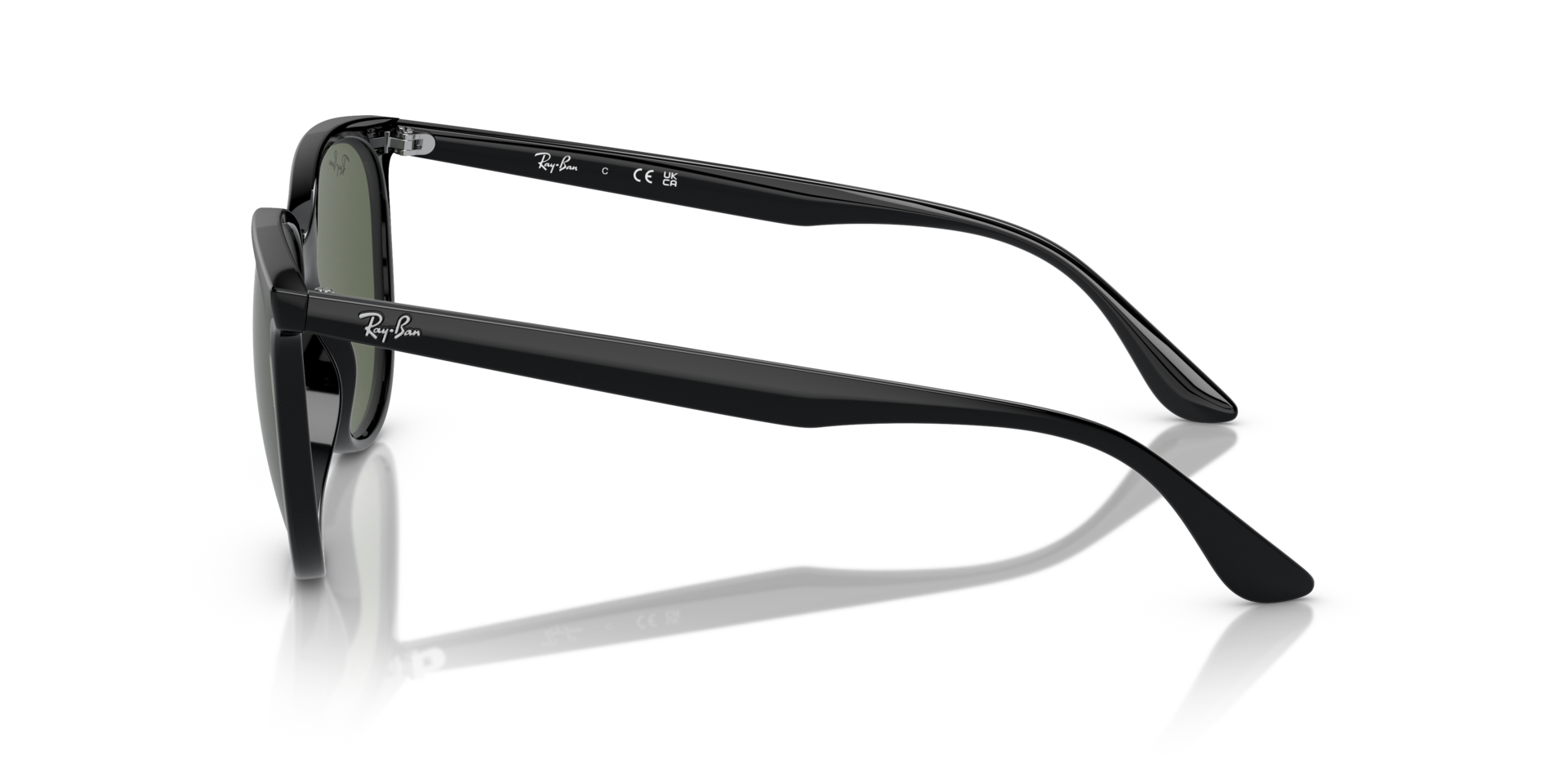 RB4378 Zwart KunststofSunglass Frames van B24, Zijaanzicht