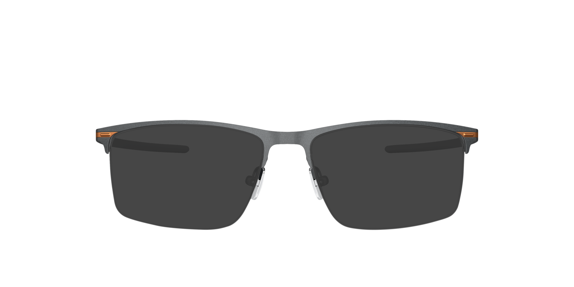 Tie Bar™ 0.5 Satijnglans licht staalgrijs TitaanEyeglass Frames van B24, met getinte lenzen