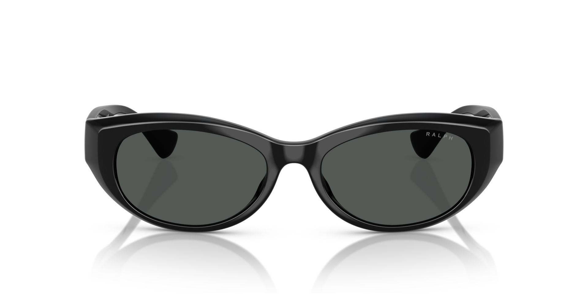 RA5327U Glanzend zwart KunststofSunglass Frames van B24, Vooraanzicht