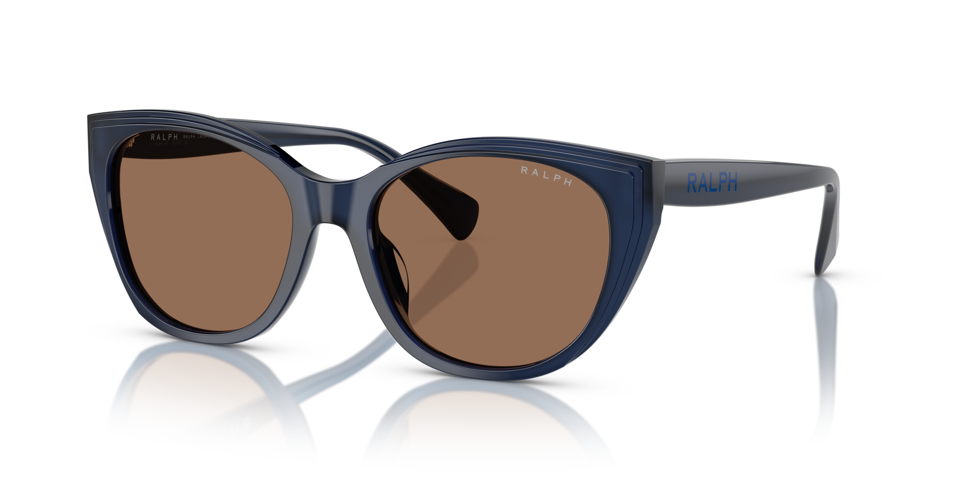 RA5324U Shiny Transparent Opalescent Blue AcetaatSunglass Frames van B24, Hoekweergave