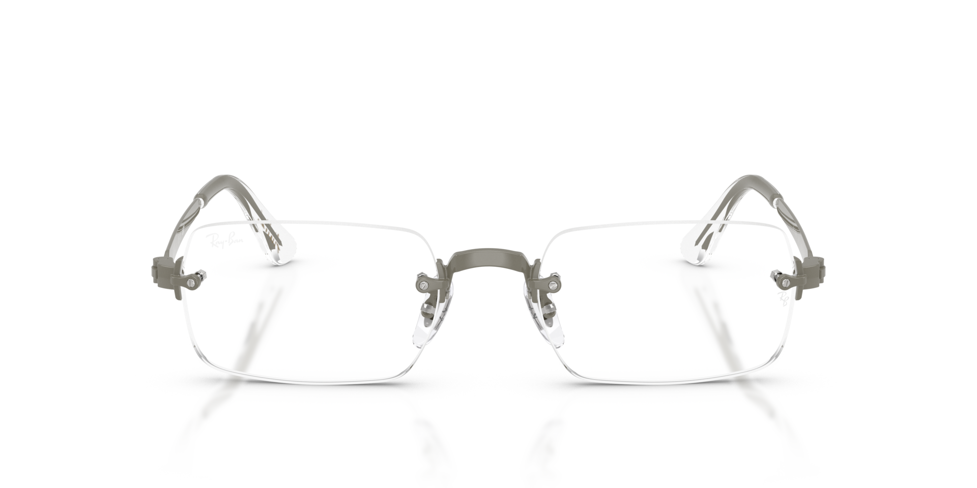 RB3928V Grijs MetaalEyeglass Frames van B24, Vooraanzicht