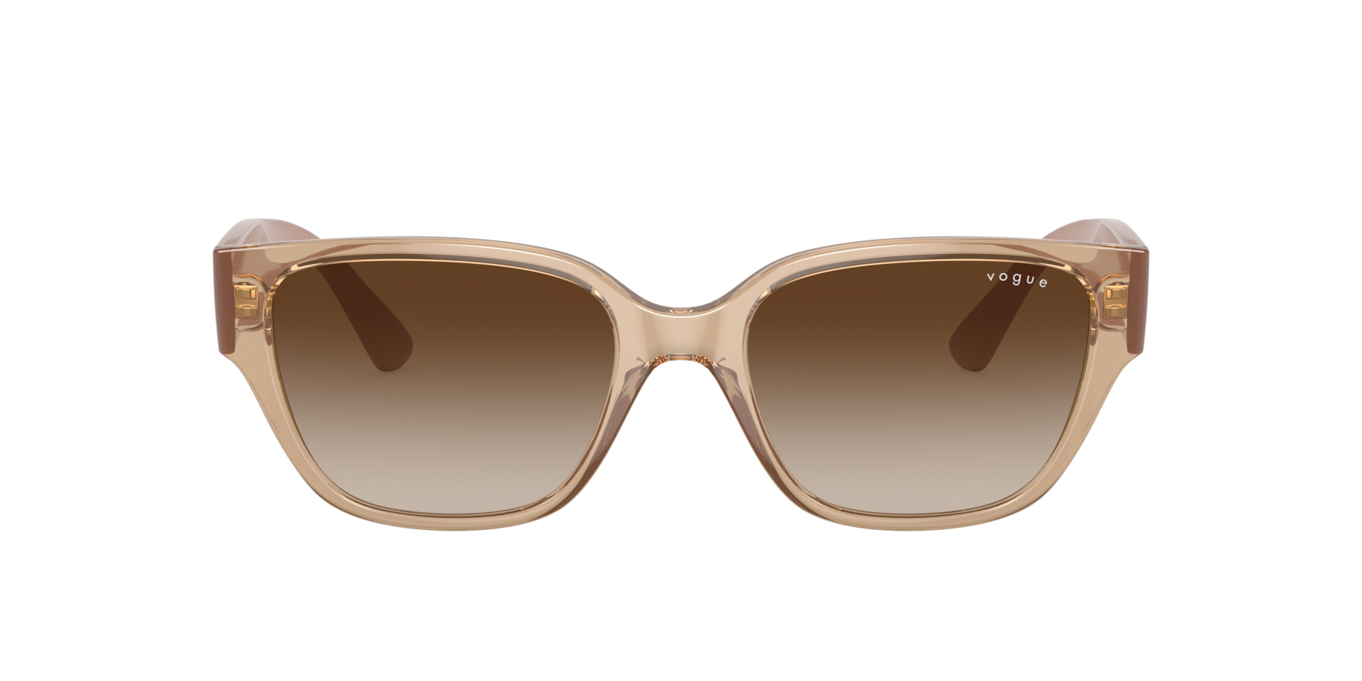 VO5459SB Hellbraun transparent KunststoffSunglass Frames von B24, mit getönten Gläsern