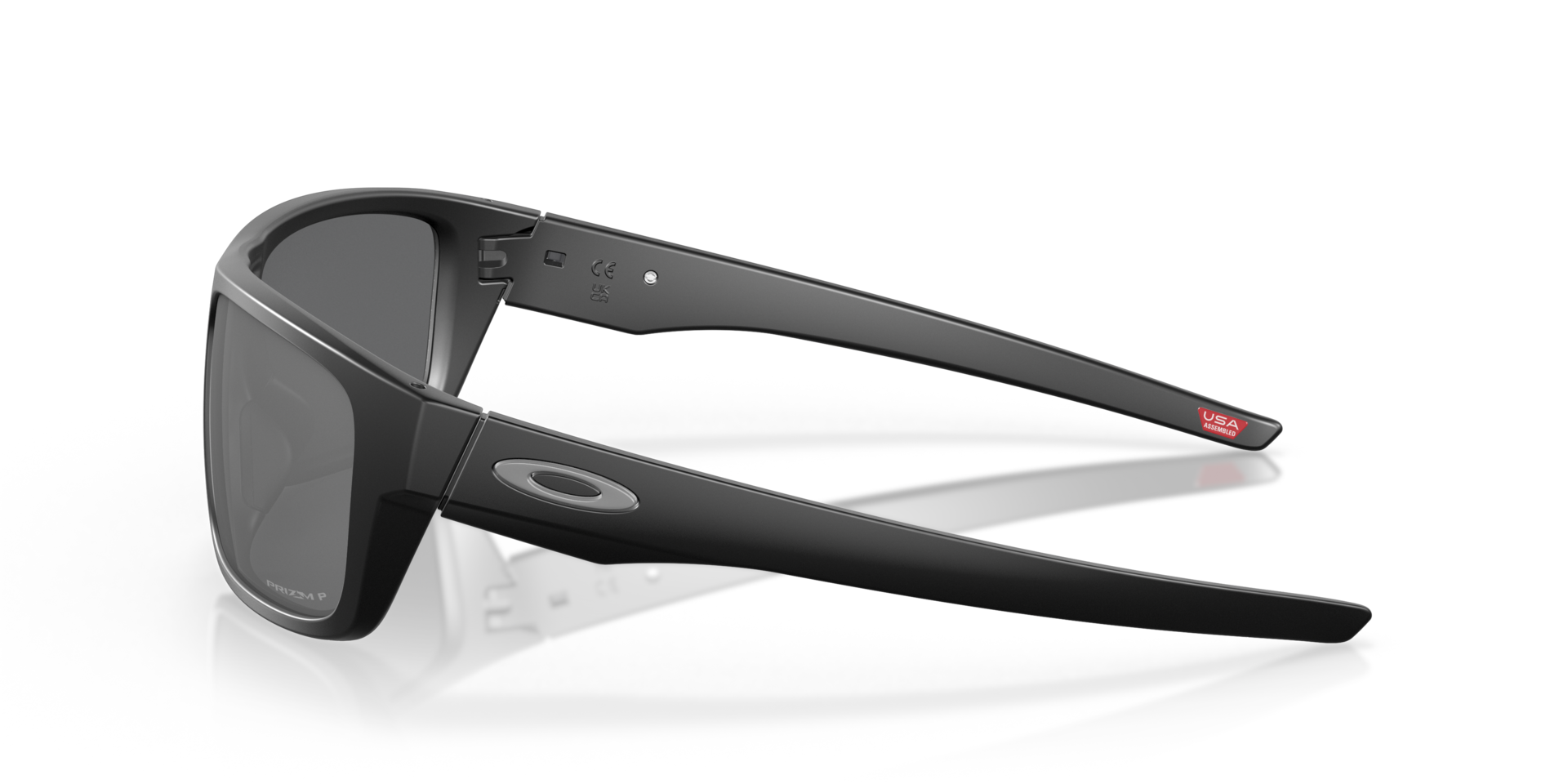 Drop Point™ Matt Schwarz KunststoffSunglass Frames von B24, Seitenansicht