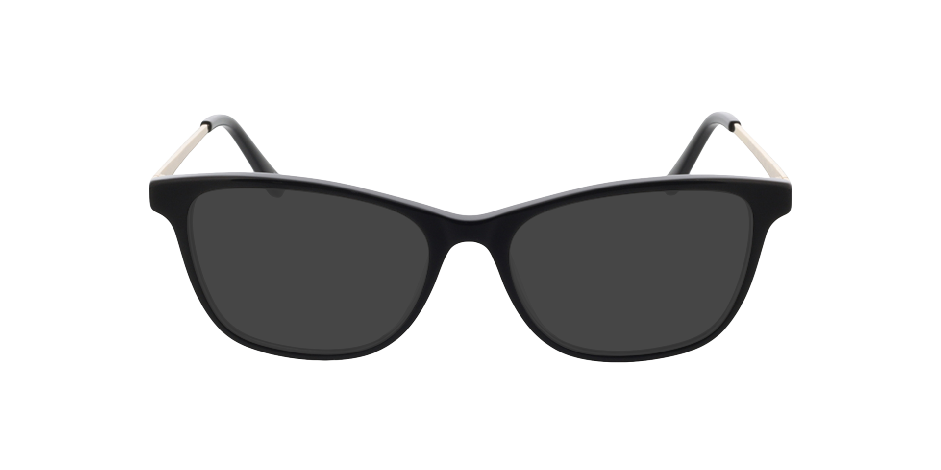 Lola Zwart & goud AcetaatEyeglass Frames van B24, met getinte lenzen