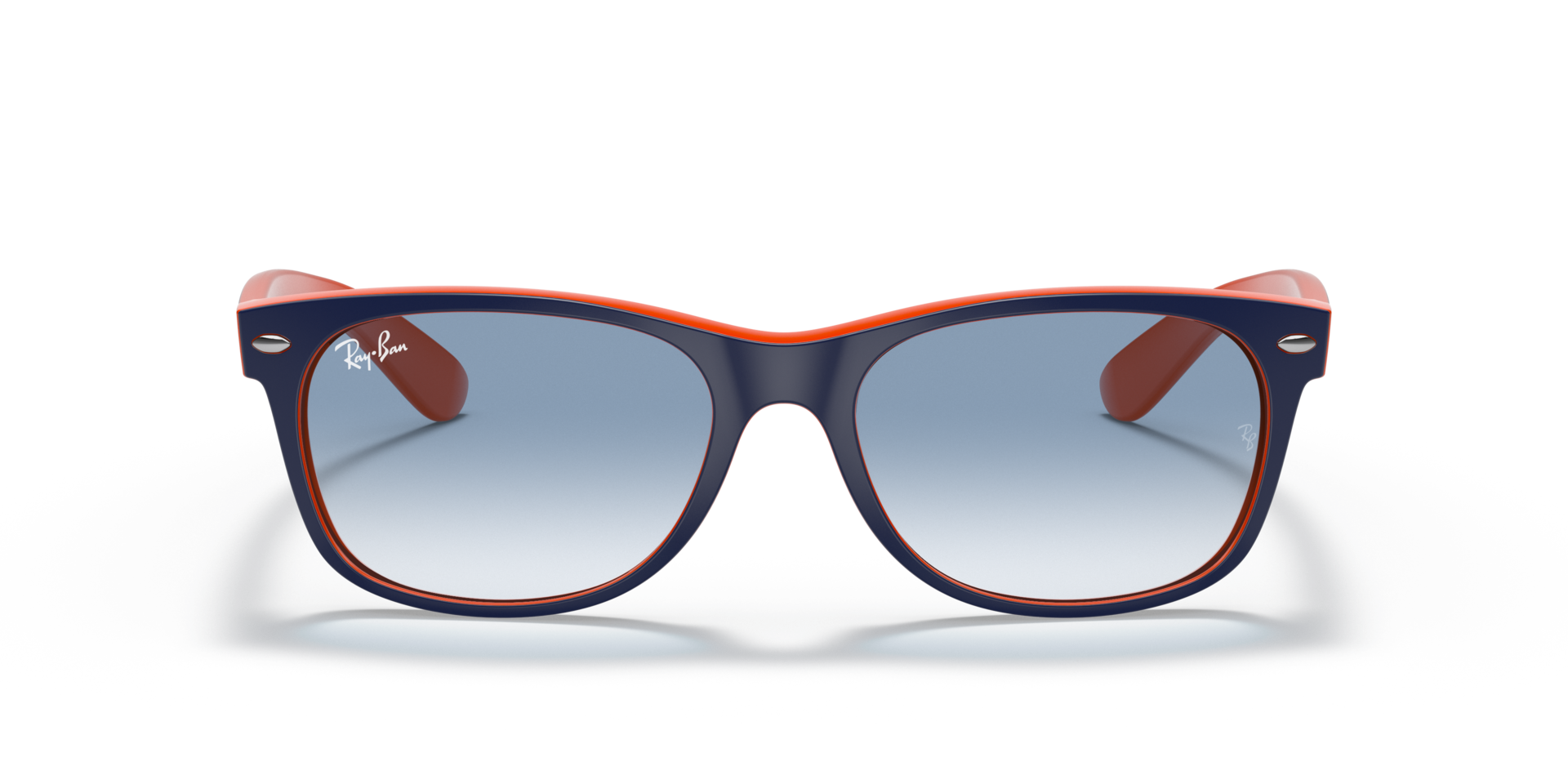 RB2132 Blau auf Orange KunststoffSunglass Frames von B24, Vorderansicht