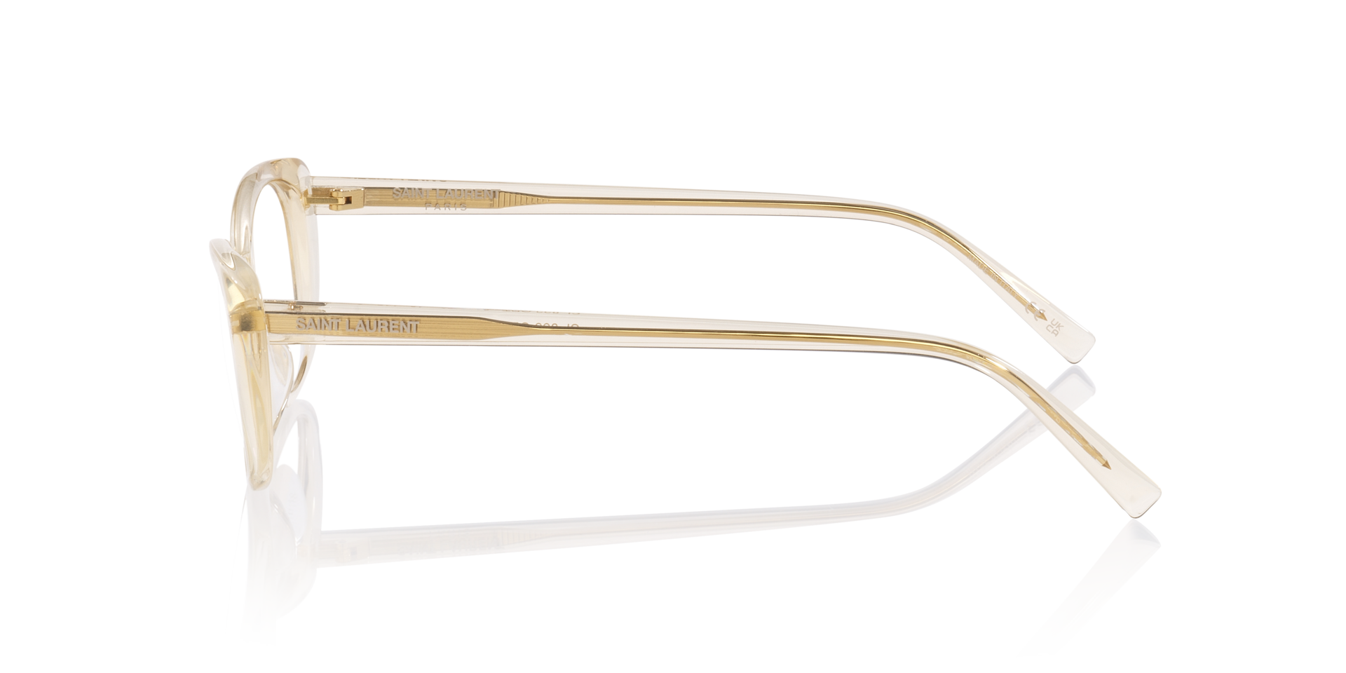 SL822OPT Geel AcetaatEyeglass Frames van B24, Zijaanzicht