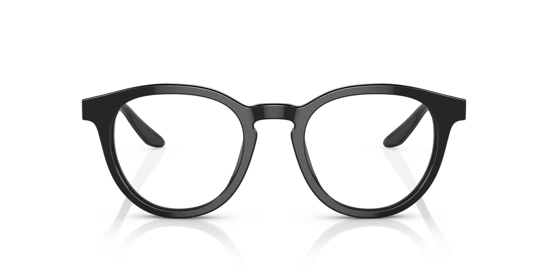AR7227 Zwart AcetaatEyeglass Frames van B24, Vooraanzicht