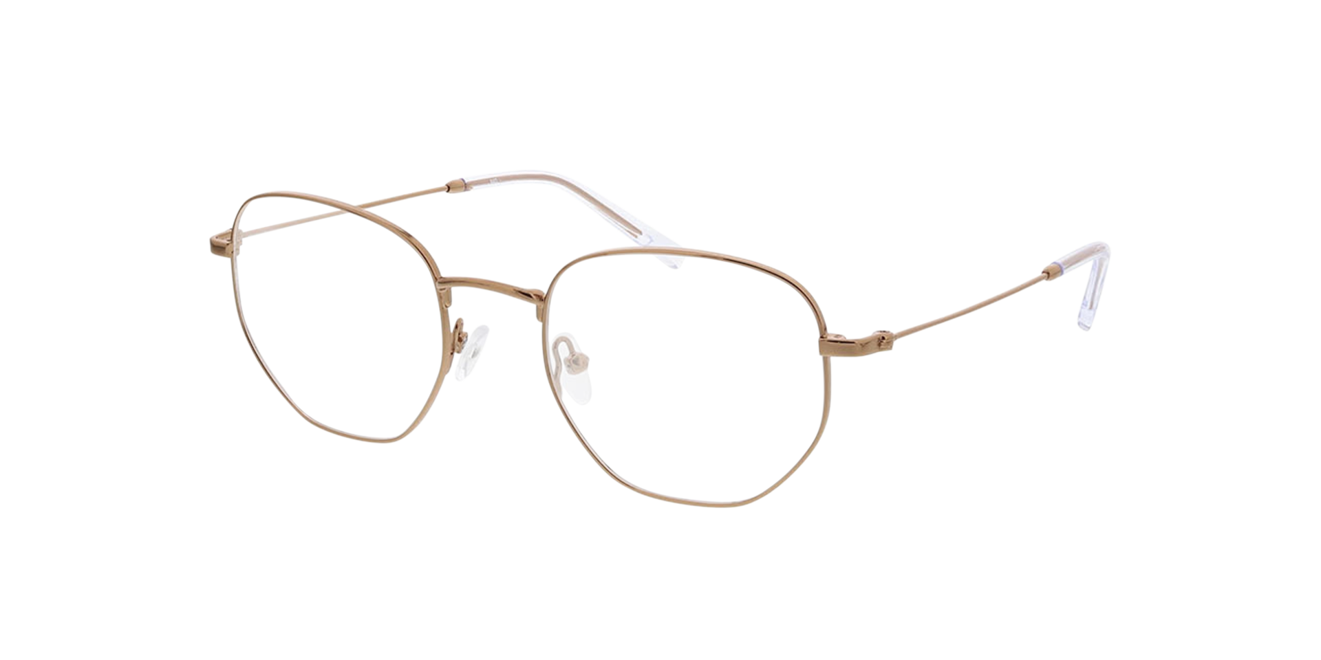 Halifax Copper  &  Crystal MetallEyeglass Frames von B24, Dreiviertelansicht