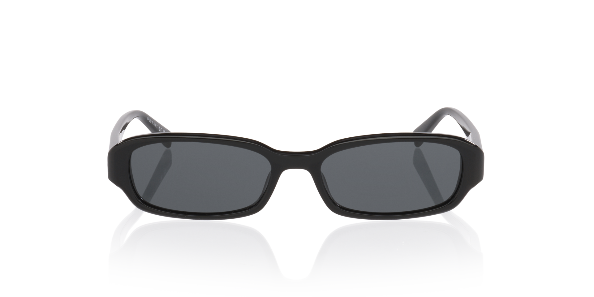 Sl 872 Erin Zwart AcetaatSunglass Frames van B24, Vooraanzicht