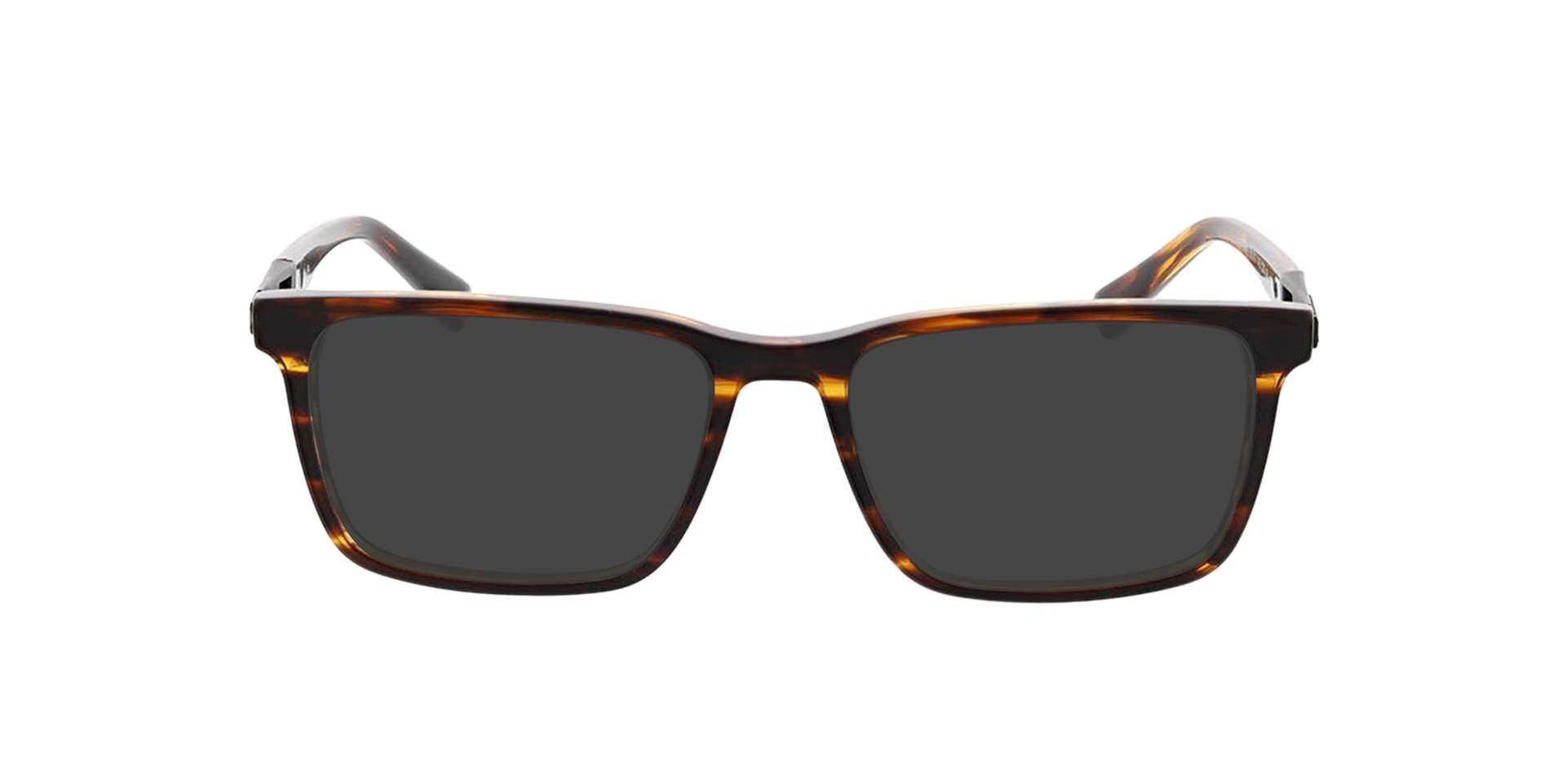 Lenny Bruin hoorn  &  matzwart AcetaatEyeglass Frames van B24, met getinte lenzen