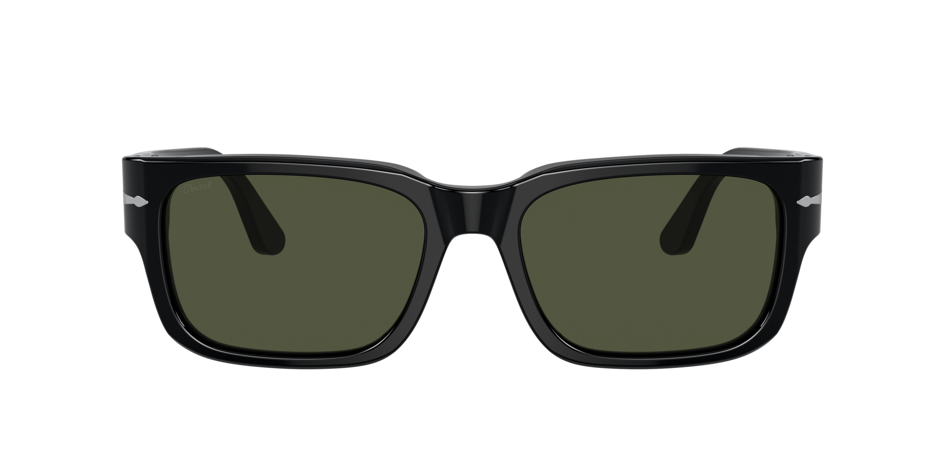 PO3315S Zwart AcetaatSunglass Frames van B24, met getinte lenzen