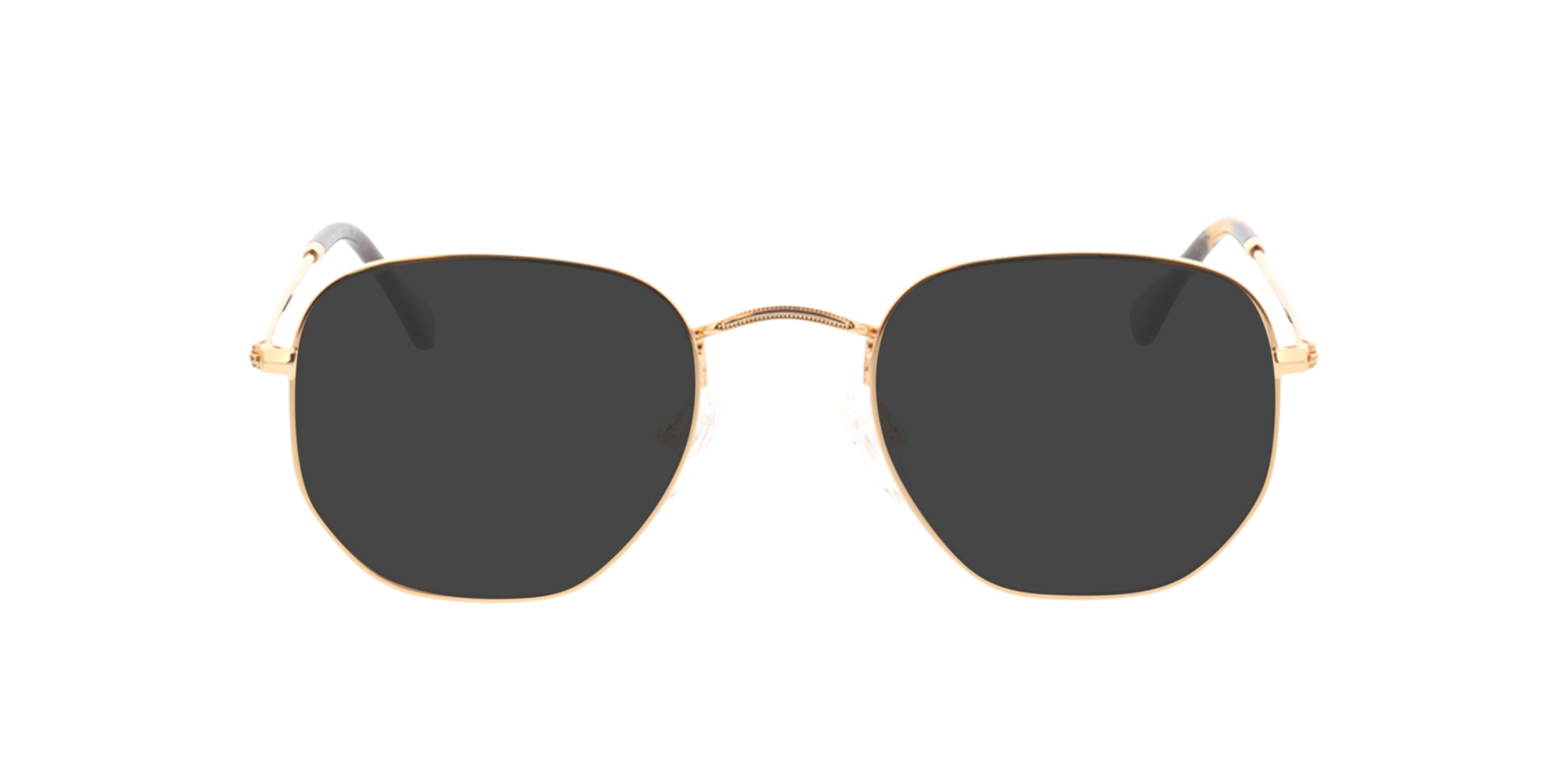 Rosario Goud MetaalEyeglass Frames van B24, met getinte lenzen
