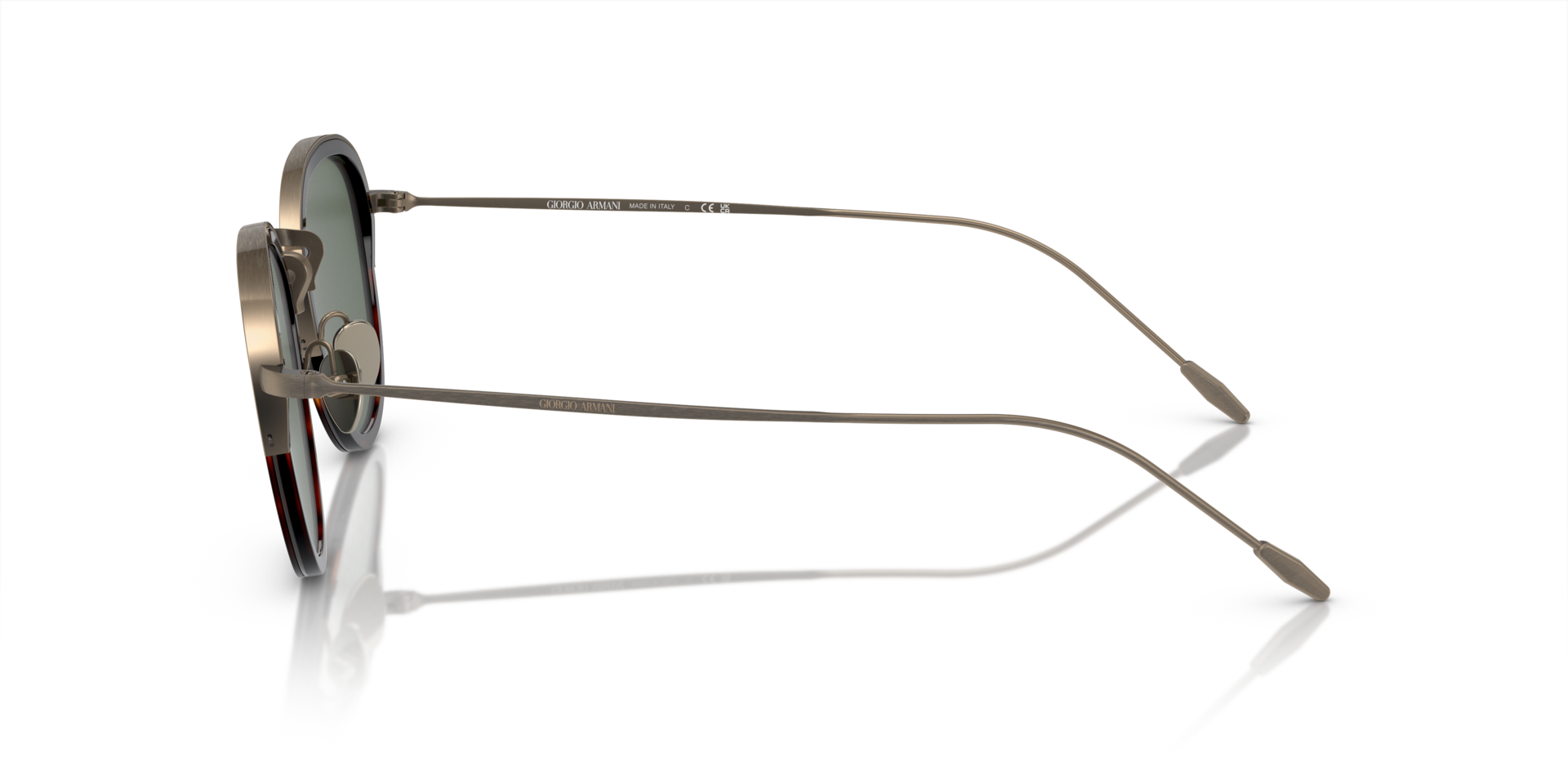 AR6068 Havana Rot MetallSunglass Frames von B24, Seitenansicht