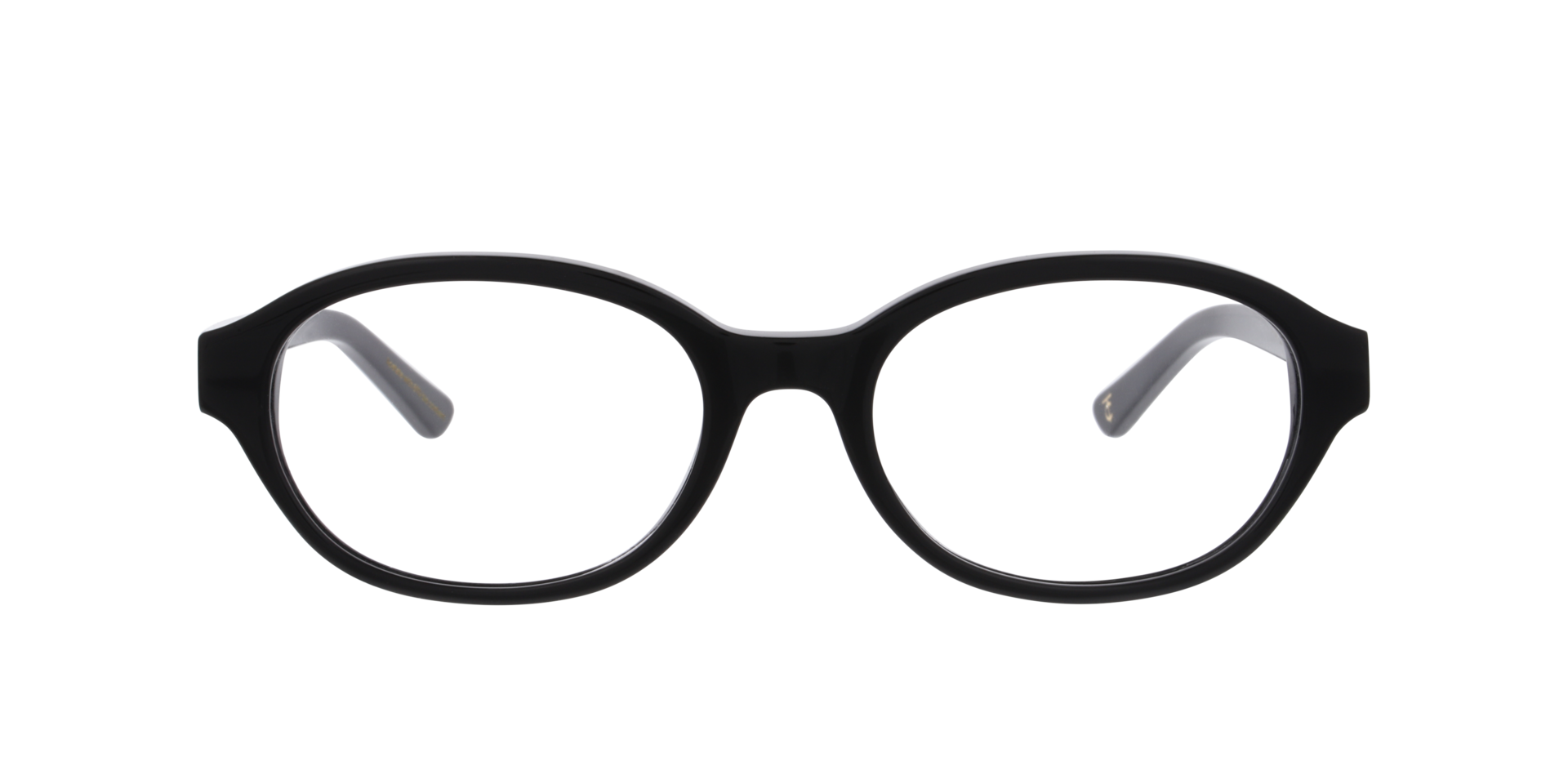 Caleo Schwarz AcetatEyeglass Frames von B24, Vorderansicht