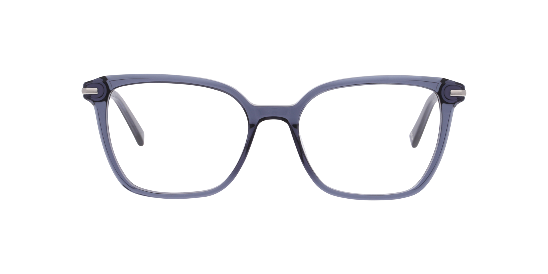 Bliss Crystal Blue & Grey AcetatEyeglass Frames von B24, Vorderansicht