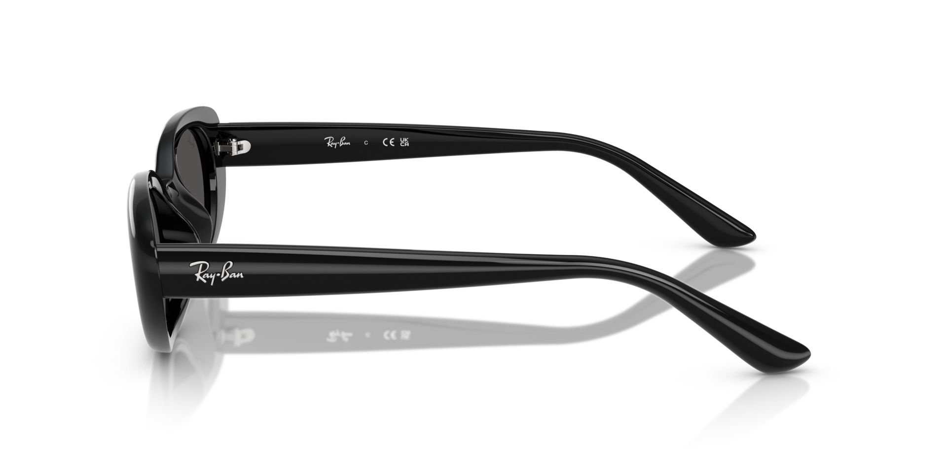 RB4441D Schwarz KunststoffSunglass Frames von B24, Seitenansicht