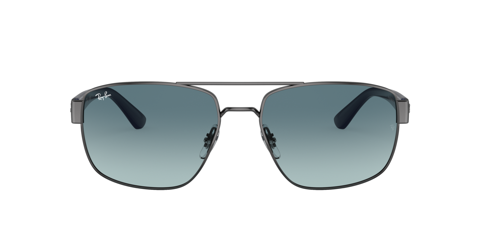 RB3663 Staalgrijs MetaalSunglass Frames van B24, met getinte lenzen