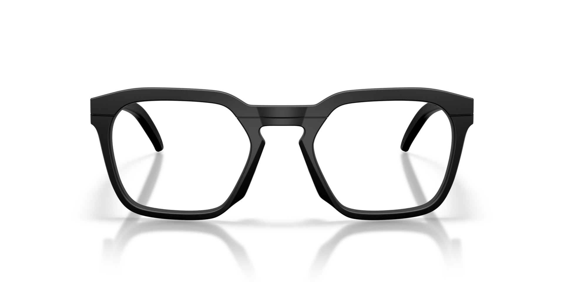 HSTN SQ Schwarz satiniert KunststoffEyeglass Frames von B24, Vorderansicht