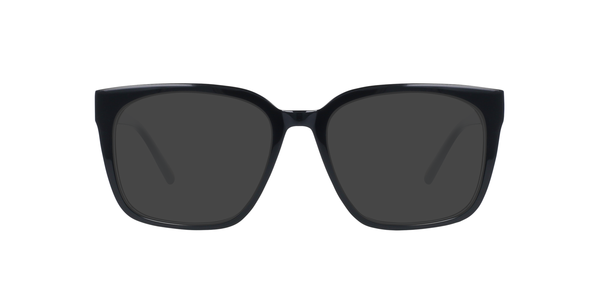 Luca Jet Black AcetaatEyeglass Frames van B24, met getinte lenzen