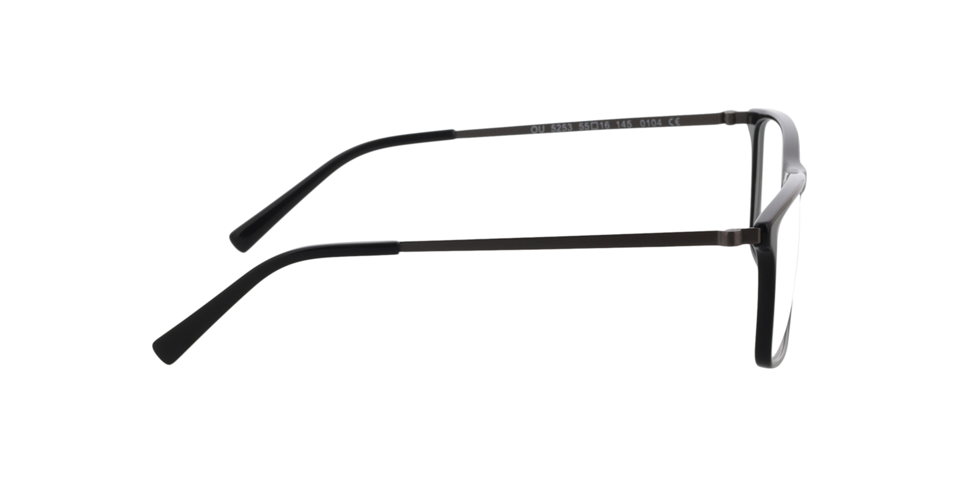 Perry Black  &  Matt Light Gun AcetatEyeglass Frames von B24, Seitenansicht