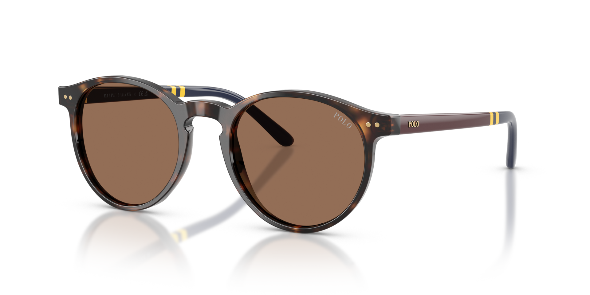 PH4236 Glanzend donker Havana AcetaatSunglass Frames van B24, Hoekweergave