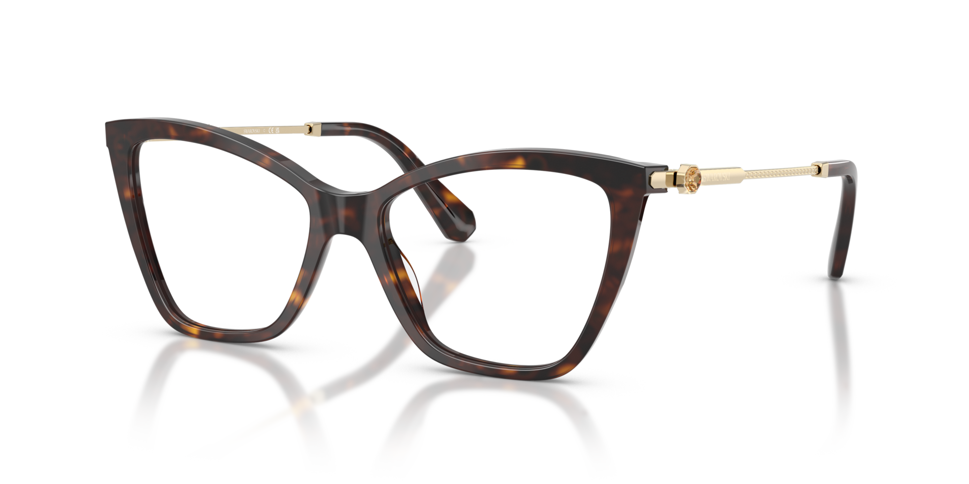 SK2051 Havana AcetatEyeglass Frames von B24, Dreiviertelansicht