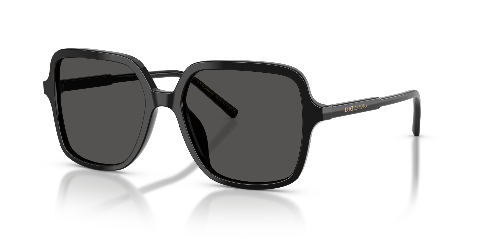 DG4539 Zwart AcetaatSunglass Frames van B24, Hoekweergave