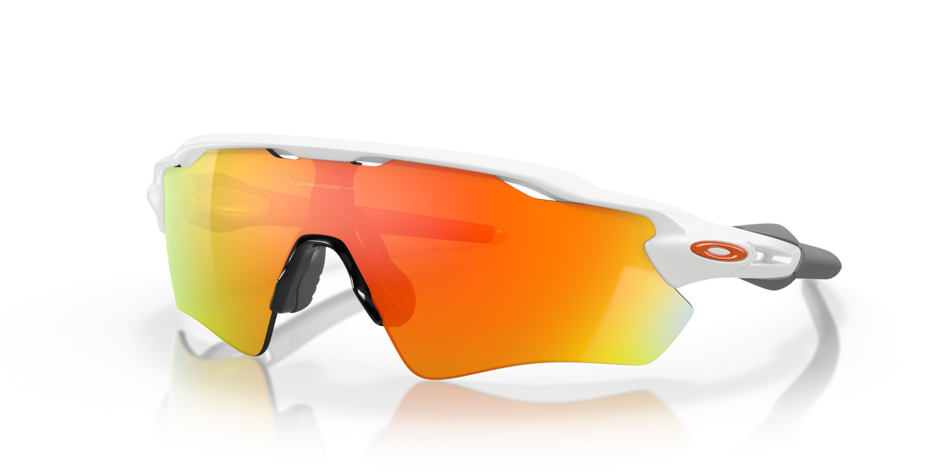 Radar® EV Path® Glanzend wit KunststofSunglass Frames van B24, Hoekweergave