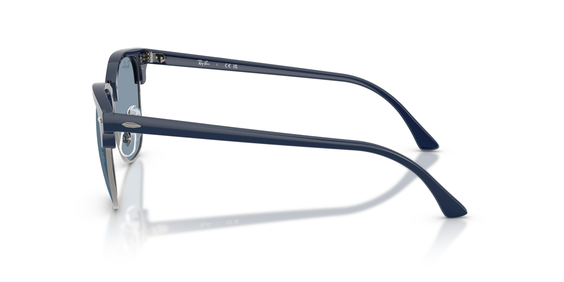 RB3016 Blue & Gunmetal AcetatSunglass Frames von B24, Seitenansicht