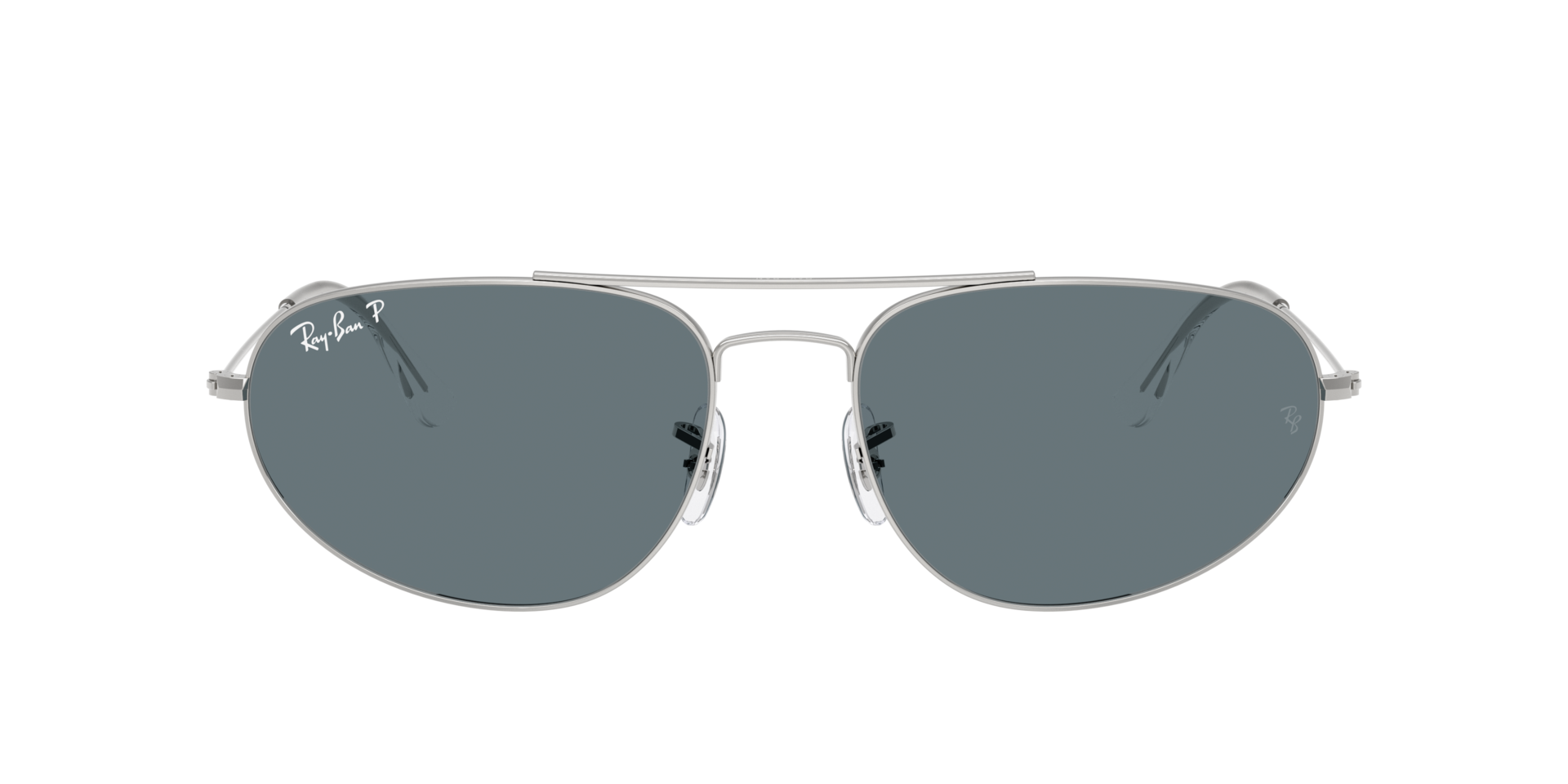 RB3945 Zilver MetaalSunglass Frames van B24, met getinte lenzen